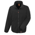 Black - Front - Result Work-Guard Mens Heavy Duty Microfleece Work Jacket