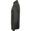 Grey Marl - Side - Henbury Mens 1-4 Zip Long Sleeve Jumper