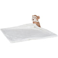 Cream-Brown - Back - Mumbles Baby Boys-Girls Plush Monkey Comforter Blanket