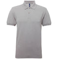Heather Grey - Front - Asquith & Fox Mens Short Sleeve Performance Blend Polo Shirt