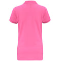 Neon Pink - Back - Asquith & Fox Womens-Ladies Short Sleeve Performance Blend Polo Shirt
