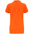 Neon Orange - Back - Asquith & Fox Womens-Ladies Short Sleeve Performance Blend Polo Shirt