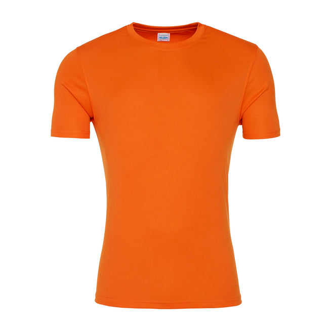 Orange Crush - Front - AWDis Just Cool Mens Smooth Short Sleeve T-Shirt