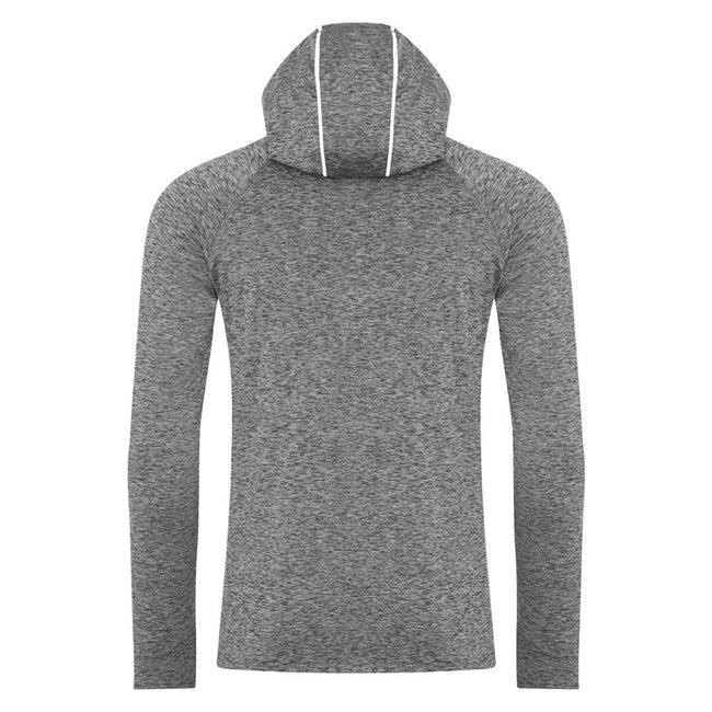 Grey Melange - Back - AWDis Just Cool Mens Cowl Neck Long Sleeve Baselayer Top