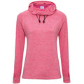 Electric Pink Melange - Front - AWDis Just Cool Womens-Ladies Girlie Cowl Neck Baselayer Top