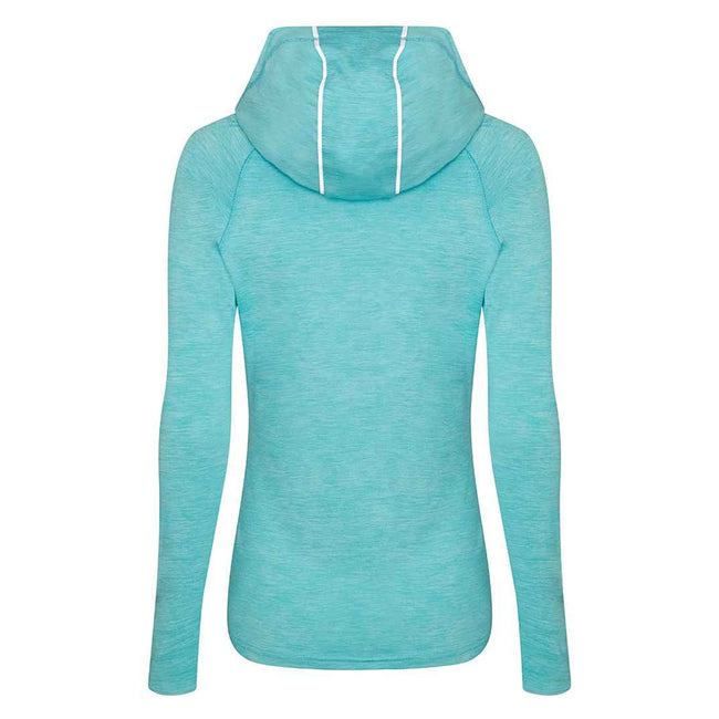 Ocean Blue Melange - Back - AWDis Just Cool Womens-Ladies Girlie Cowl Neck Baselayer Top
