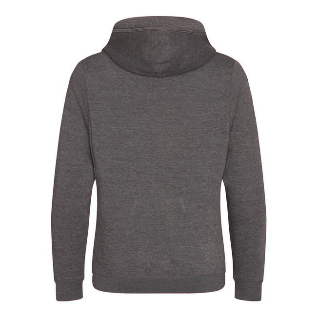 Charcoal - Back - AWDis Hoods Mens Cross Neck Hoodie