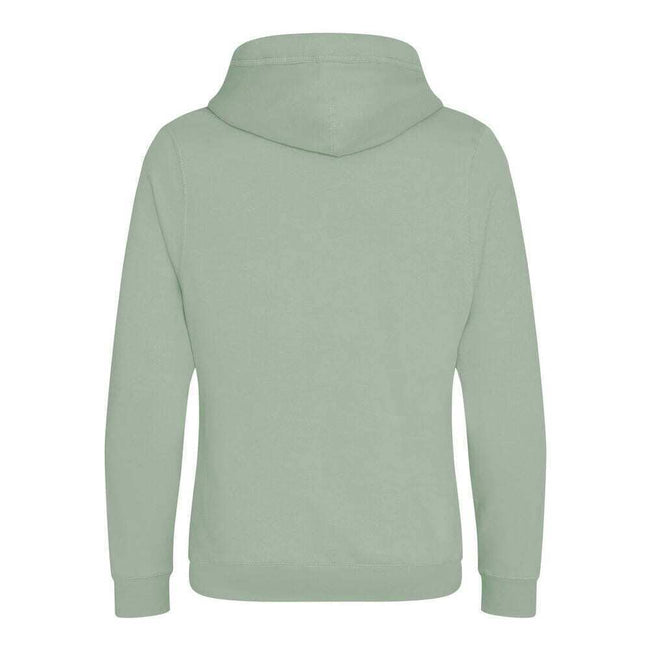 Dusty Green - Back - AWDis Hoods Mens Cross Neck Hoodie