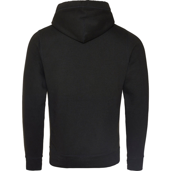 Jet Black - Back - AWDis Hoods Mens Cross Neck Hoodie