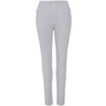 Heather Grey - Front - AWDis Hoods Womens-Ladies Girlie Tapered Track Pants