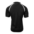 Black - Back - Gilbert Rugby Mens Xact Game Day Short Sleeved Rugby Shirt