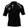 Black - Front - Gilbert Rugby Childrens-Kids Xact Match Short Sleeved Rugby Shirt