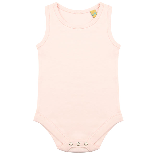 Pale Pink - Front - Larkwood Unisex Baby Cotton Bodysuit Vest
