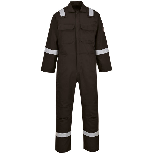 Black - Front - Portwest Mens Bizweld Iona Work Overall-Coverall