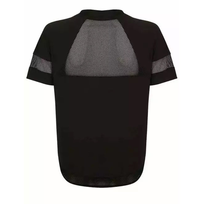 Black - Back - Tombo Womens-Ladies Athletic Over T-Shirt