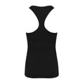 Black - Back - Tombo Womens-Ladies Racerback Sleeveless Vest Top