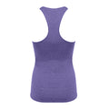 Purple Marl - Back - Tombo Womens-Ladies Racerback Sleeveless Vest Top