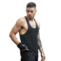 Black - Side - Tombo Mens Muscle Vest