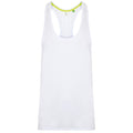 White - Front - Tombo Mens Muscle Vest