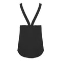 Black - Back - Skinni Fit Womens-Ladies Fashion Workout Sleeveless Vest