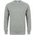 Heather Grey - Front - Skinni Fit Unisex Slim Fit Sweatshirt