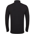 Black - Back - Skinni Fit Mens Feel Good Roll Neck Long Sleeve Top