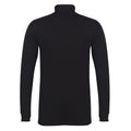 Black - Front - Skinni Fit Mens Feel Good Roll Neck Long Sleeve Top