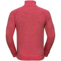 Red Marl - Back - Russell Mens HD 1-4 Zip Sweatshirt