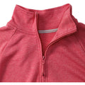 Red Marl - Side - Russell Mens HD 1-4 Zip Sweatshirt