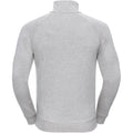Silver Marl - Back - Russell Mens HD 1-4 Zip Sweatshirt