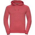 Red Marl - Front - Russell Mens HD Hooded Sweatshirt