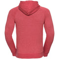 Red Marl - Back - Russell Mens HD Hooded Sweatshirt