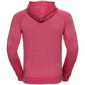 Pink Marl - Back - Russell Mens HD Hooded Sweatshirt
