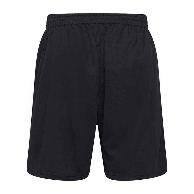 Jet Black - Back - AWDis Just Cool Childrens-Kids Sports Shorts