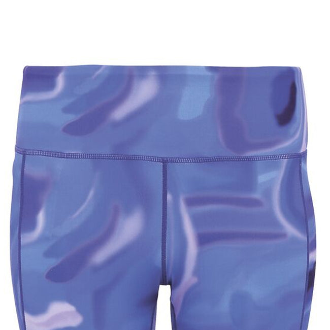 Blue - Side - Tri Dri Womens-Ladies Performance Aurora Leggings