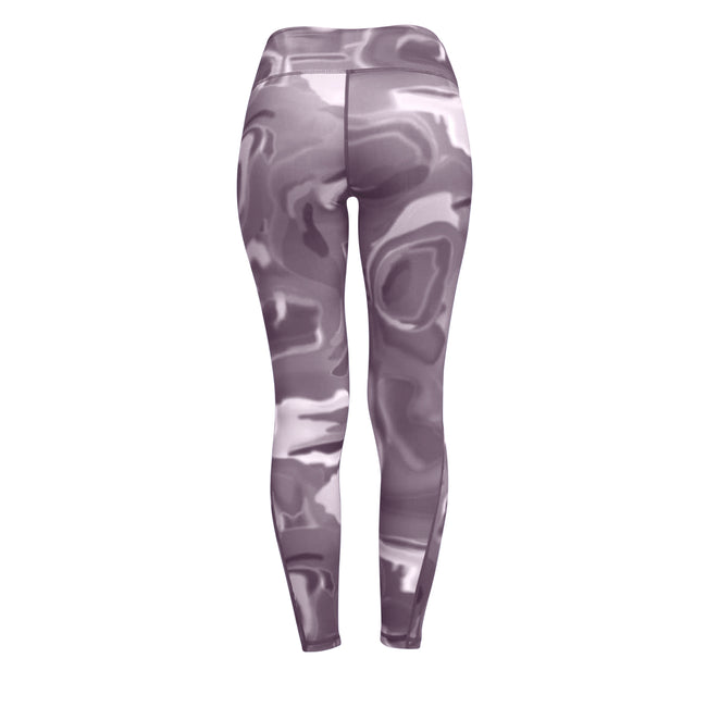 Charcoal - Back - Tri Dri Womens-Ladies Performance Aurora Leggings