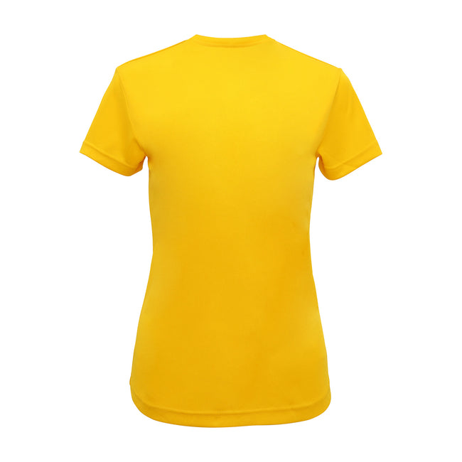 Sun Yellow - Back - Tri Dri Womens-Ladies Performance Short Sleeve T-Shirt