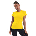 Sun Yellow - Side - Tri Dri Womens-Ladies Performance Short Sleeve T-Shirt