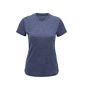 Blue Melange - Front - Tri Dri Womens-Ladies Performance Short Sleeve T-Shirt