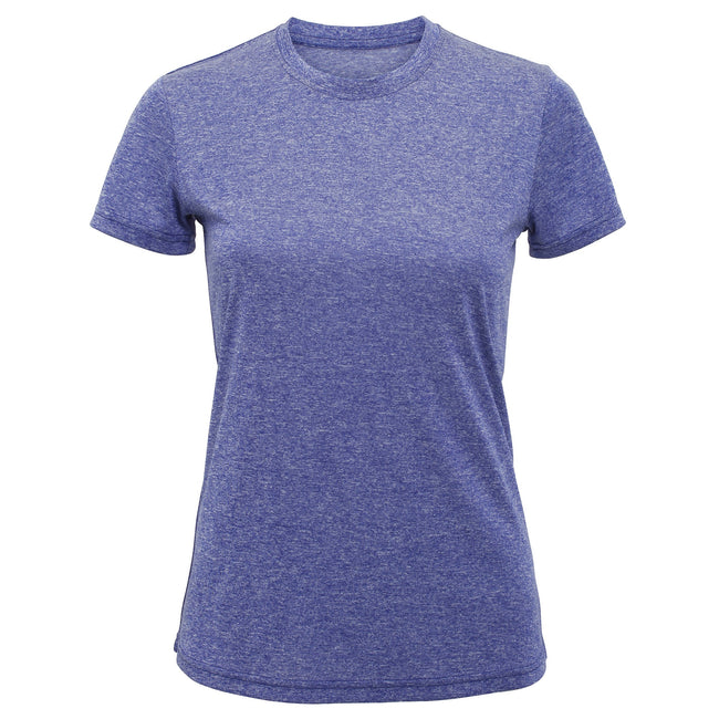Purple Melange - Front - Tri Dri Womens-Ladies Performance Short Sleeve T-Shirt