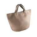 Natural-Cappuccino - Front - Kimood Womens-Ladies Fashion Jute Bag