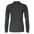 Charcoal - Back - Nimbus Womens-Ladies Carlington Deluxe Long Sleeve Polo Shirt