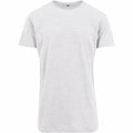 White - Front - Build Your Brand Mens Shaped Long Short Sleeve T-Shirt