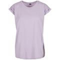 Lilac - Front - Build Your Brand Womens-Ladies Extended Shoulder T-Shirt