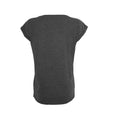 Charcoal - Back - Build Your Brand Womens-Ladies Extended Shoulder T-Shirt