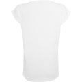 White - Back - Build Your Brand Womens-Ladies Extended Shoulder T-Shirt