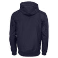 Navy - Back - Build Your Brand Mens Zip Up Wind Runner Jacket