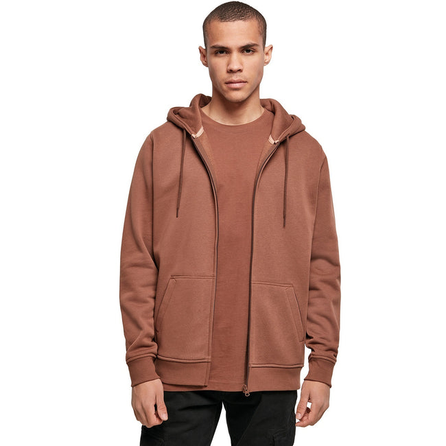 Bark - Back - Build Your Brand Mens Heavy Zip Up Hoodie