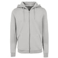 Light Asphalt - Front - Build Your Brand Mens Heavy Zip Up Hoodie