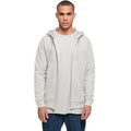 Light Asphalt - Back - Build Your Brand Mens Heavy Zip Up Hoodie